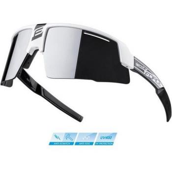 Radsportbrille FORCE IGNITE – Weiß/Schwarz