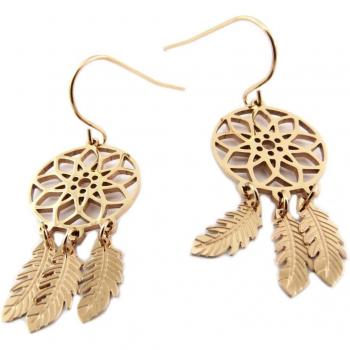 Bohemian Lily Dreamcatcher Rose Gold Drops