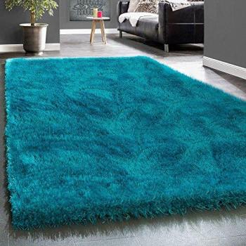 Paco Home Tapis Turquoise Shaggy 80x150 cm – Ultra‑Douillet