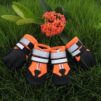 Botines Reflectantes Impermeables y Antideslizantes para Caninos de Pequeño a Medio Tamaño