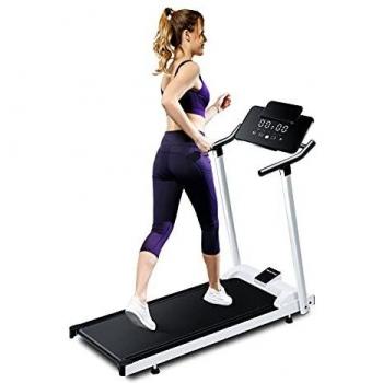 Folding Treadmill with Incline and Handrails
