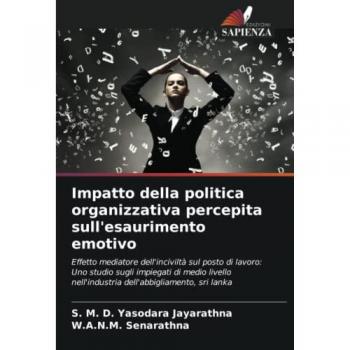 Impatto della politica organizzativa percepita sull'esaurimento emotivo: Effetto mediatore dell'inciviltà sul posto di lavoro: Uno studio sugli ... nell'industria dell'abbigliamento, sri lanka