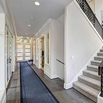 Durable Inca Blue Hallway Runner