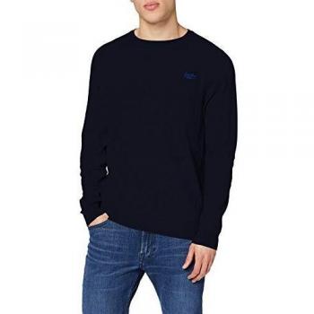 Suéter de hombre Superdry Orange Label, algodón, azul (Classic Navy Jkd), L