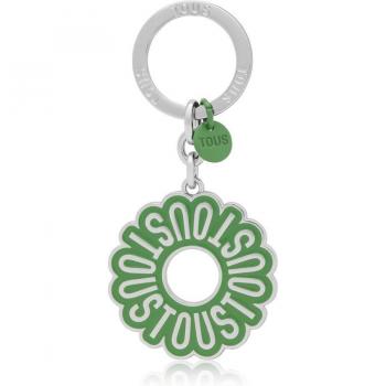 Llavero Tous Circle Flor Verde