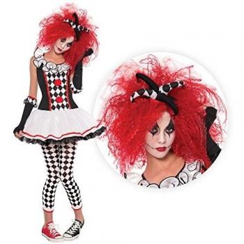 Medium Size Ladies Glamorous Harlequin Halloween Dress