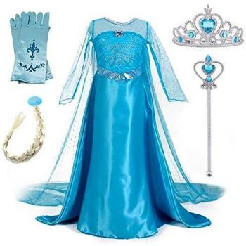 Disfraz de Princesa Elsa con Accesorios