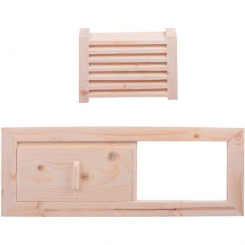Panel de ventilación de cedro para sauna