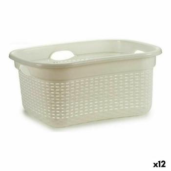 Cesto plastico bianco (42,5 x 25,5 x 63,5 cm) (12 pz)