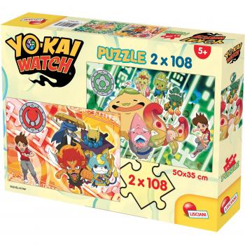 Puzzle Gioco Lisciani Yokai Watch Due Set 108 Pezzi Ciascuno