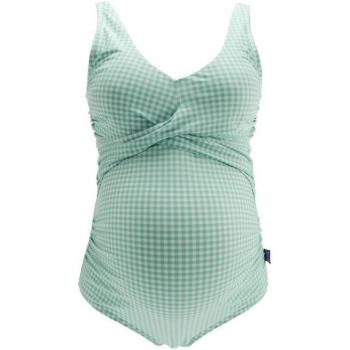 Traje de Baño Aurelia Azul Celeste y Blanco