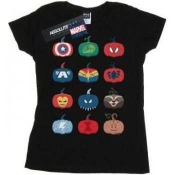 Ladies Marvel Avengers Pumpkin Design T-Shirt