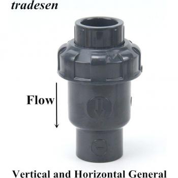 Garden Irrigation PVC Check Valve, 20-50mm, Vertical/Horizontal