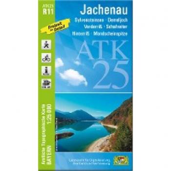 ATK25-R11 Jachenau (Amtliche Topographische Karte 1:25000): Sylvensteinsee, Demeljoch, Vorderriß, Schafreiter, Hinterriß, Mondscheinspitze (ATK25 Amtliche Topographische Karte 1:25000 Bayern)