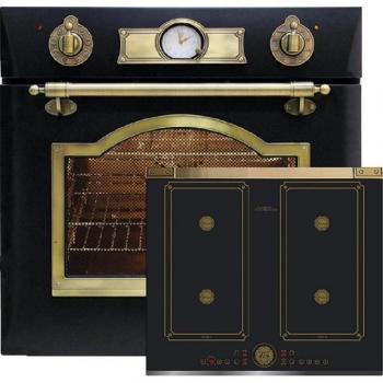 Kaiser 60 cm Induktionsküche 6355/6745 – 67 L Retro-Einbaubackofen