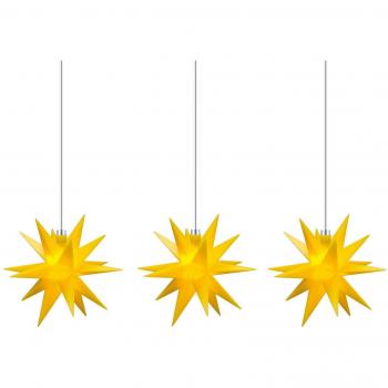 Ghirlanda luminosa interni stelle, 3 luci, gialla
