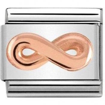 Nomination Composable Infinito Acciaio Rosa
