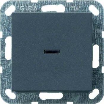 Pulsante + Interruttore Gira 2 Poli 012228 Grigio