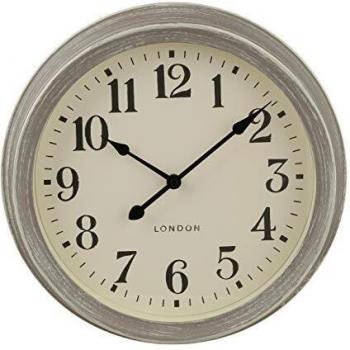 Horloge design gris 35 cm