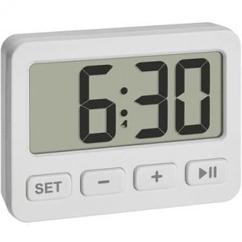 TFA Dostmann Quarzo Sveglia Bianco 60.2036.02 – Timer Singolo
