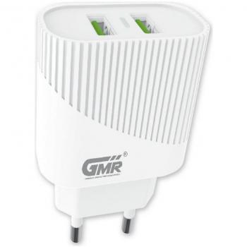 Adaptador de Carga Rápida USB Doble Salida 2.4A