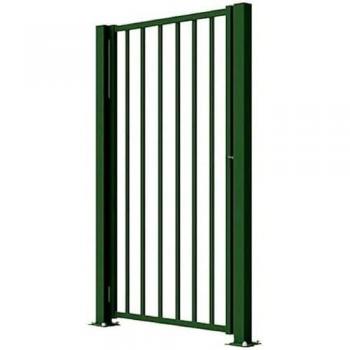 Puerta de seguridad de acero verde 80x110 cm