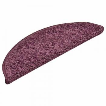 Tappetini semicircolari per scale 30 pz viola scura 56x17x3 cm – Vidaxl