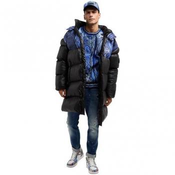 Carlo Colucci Oversize Mantel mit einzigartigem Abzeichen