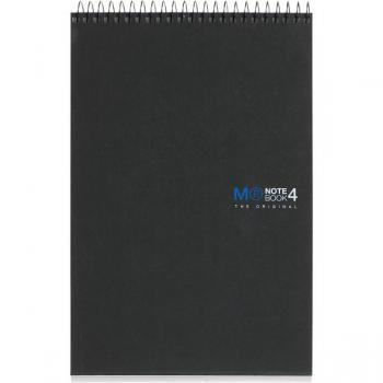 Bloc-notes A5 120 feuilles petits carreaux noir Miquelrius