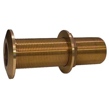 Groco 3/4 Bronze Through-Hull Fitting (Extended Length) with Nut – THXL-750-W