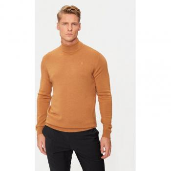 KARL LAGERFELD Eleganter Rollkragenpullover Braun
