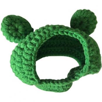 Handmade Frog Costume Hat for Pets