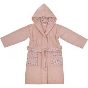 Peignoir enfant lamas rose WÖRNER SÜDFROTTIER