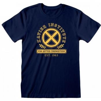 T-shirt X-Men Xavier Institut pour Adultes S naval