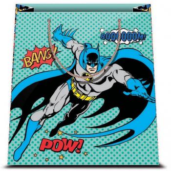 BUSTA IN CARTA CARTONCINO PLASTIFICATO SHOPPER DC COMICS BATMAN 2 26 X 32