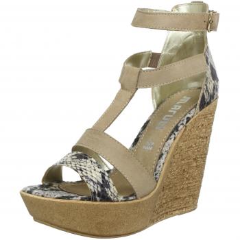 Maruti Women's Aviano Tan Combo Wedges – 66.30216.2038 / 5UK