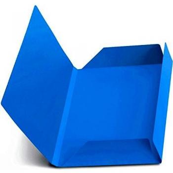 Cartelline in cartoncino 3 lembi colore azzurro
