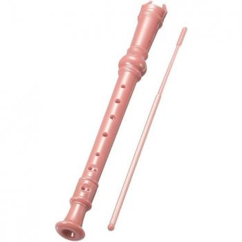 Instrumento Musical Grabadora Soprano Rosa 8 Orificios con Funda