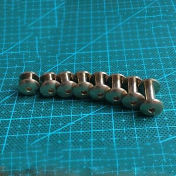 100 Sets DIY Leather Craft Hexagon Rivet Set