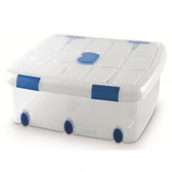 Plastic Forte Caja de Almacenaje 8 Litros Transparente Caja de ordenación de plástico, Contenedor de almacenamiento
