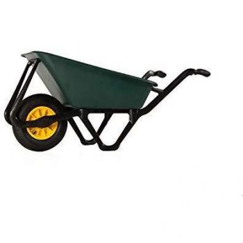 Lasher Ecobarrow Pneumatic Wheelbarrow – Black HDPE Pan