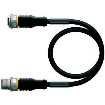 RKC4.4T‑5‑RSC4.4TTXL Industrial Patch Cord, 5 m, M12/M12
