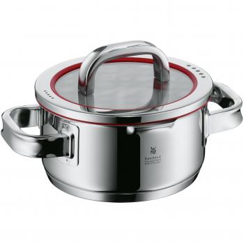 WMF Function 4 Kochtopf mit Glasdeckel – 16 cm, rot