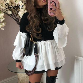 Autumn Women's Patchwork Blouse