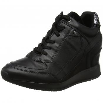 Geox D Nydame A, Scarpe da Ginnastica Alte Donna, Nero, 41 EU