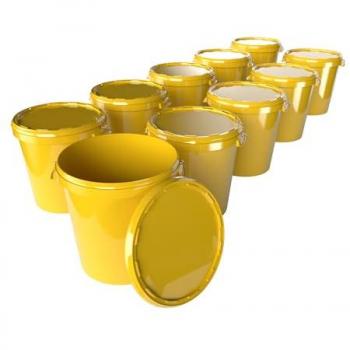 Seau alimentaire Hobbock 31,5 L (Couverture jaune) – Qualité supérieure