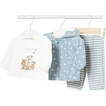 Mayoral Baby Set: Langarmshirt, Sweatjacke, Hose