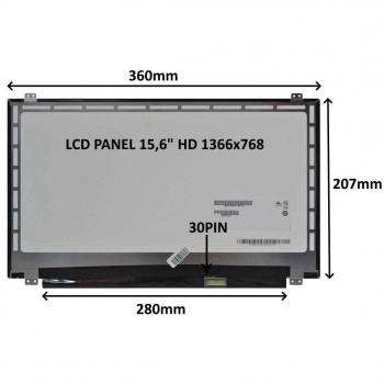 LCD Display 15,6 HD 0PIN – Pezzo di ricambio