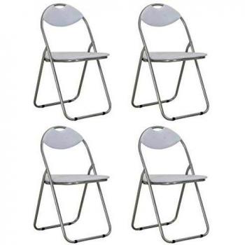 Sillas de comedor blancas plegables