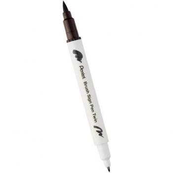 Pentel Sesw30C Rich Dark Brown Brush Pen for Calligraphy